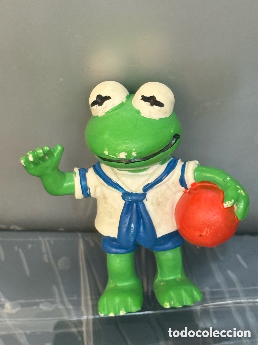 Coleccionismo: Vintage Rana Gustavo (kermit)a&ntilde;os 80 con traje marinero