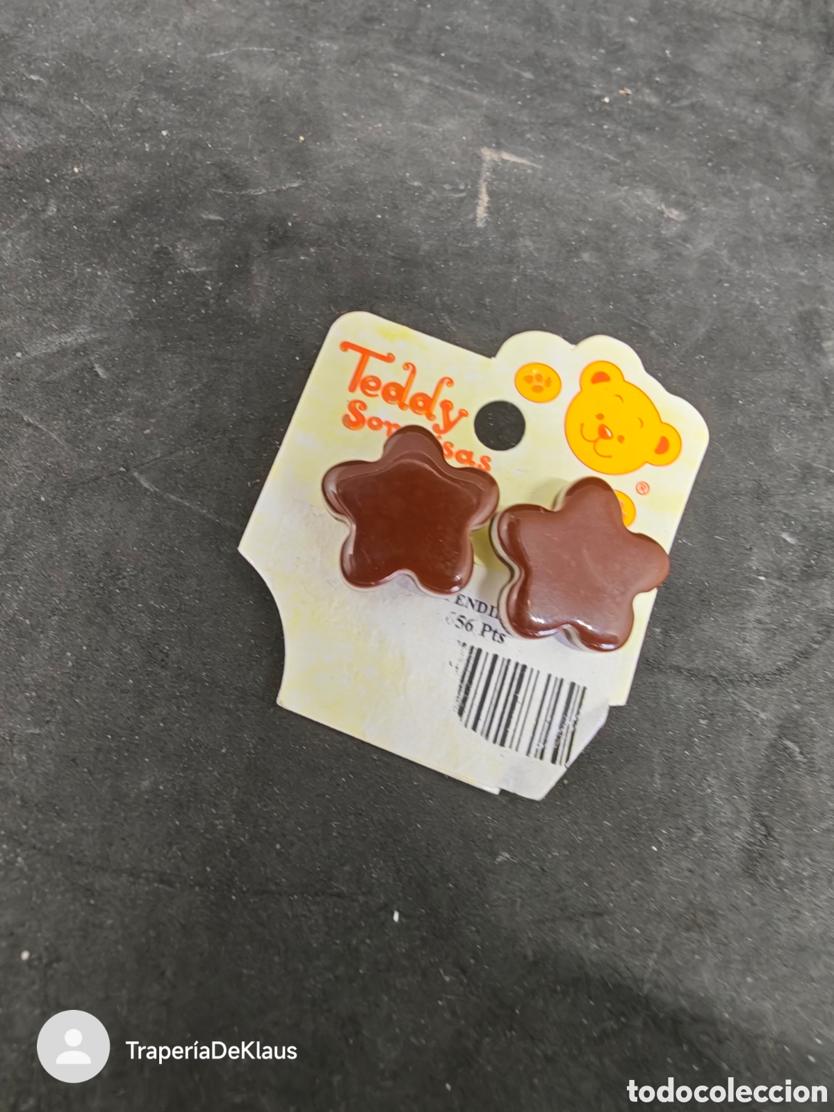 Coleccionismo: pendientes teddy sonrisas - sin usar - car07