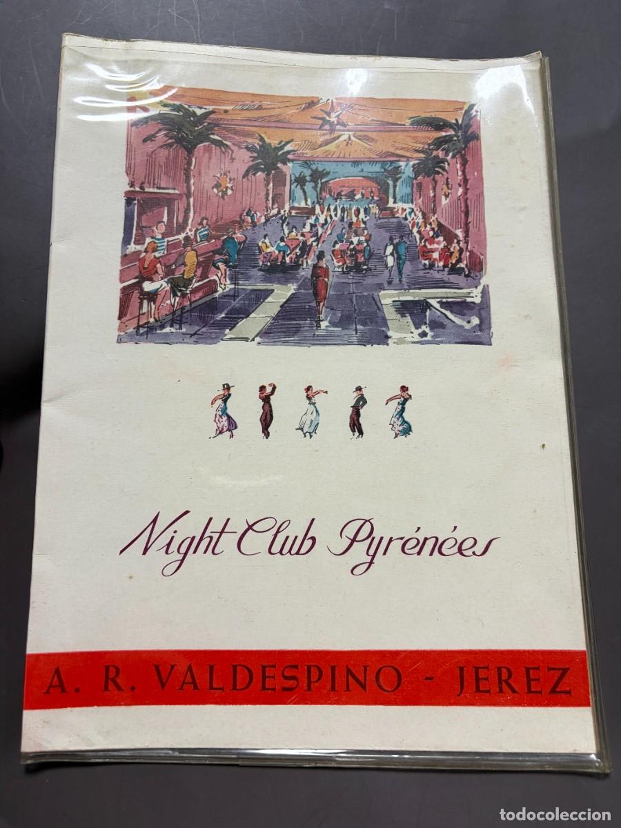 Coleccionismo: ANTIGUA CARTA DE PRECIOS NIGHT CLUB PYR&Eacute;N&Eacute;ES ANDORRA &ndash; VALDESPINO JEREZ