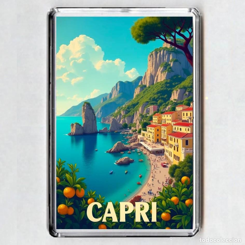 Coleccionismo: IMAN acr&iacute;lico NEVERA - CAPRI (Italia)