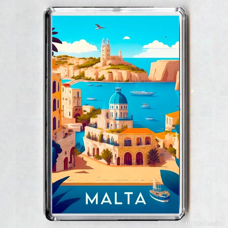 Coleccionismo: iMAN ACRILICO NEVERA - MALTA