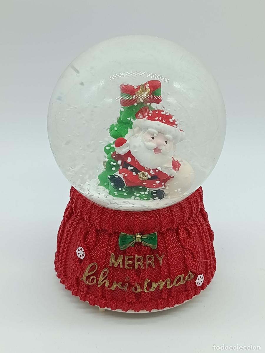 Coleccionismo: BOLA DE NIEVE MUSICAL. MERRY CHRISMAS. FUNCIONANDO. 11,5CM ALTURA APROX. CS.