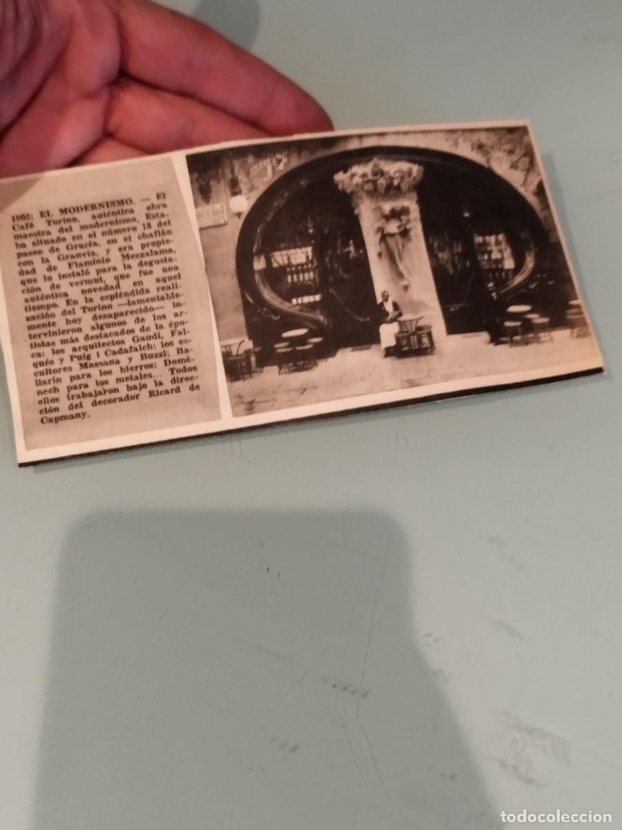 Coleccionismo: Recorte de prensa de Caf&eacute; Torino, una lujosa obra maestra del modernismo catal&aacute;n.
