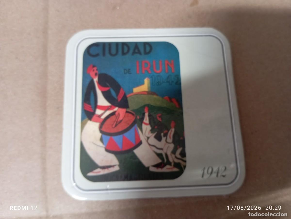 Coleccionismo: POSAVASOS CIUDAD DE IRUN 1942 FIESTAS PATRONALES