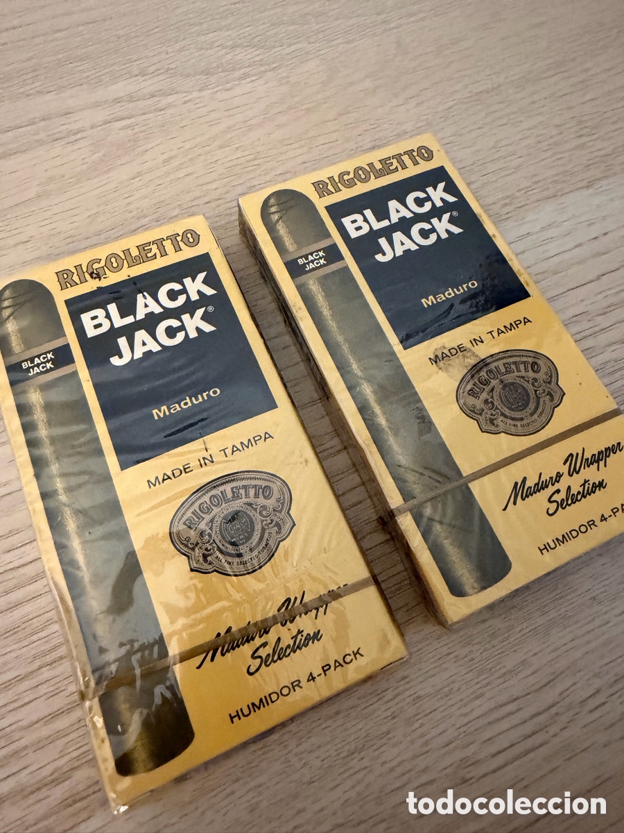 Coleccionismo: 2 paquetes de tabaco Black Jack Rigoletto - Foto 4