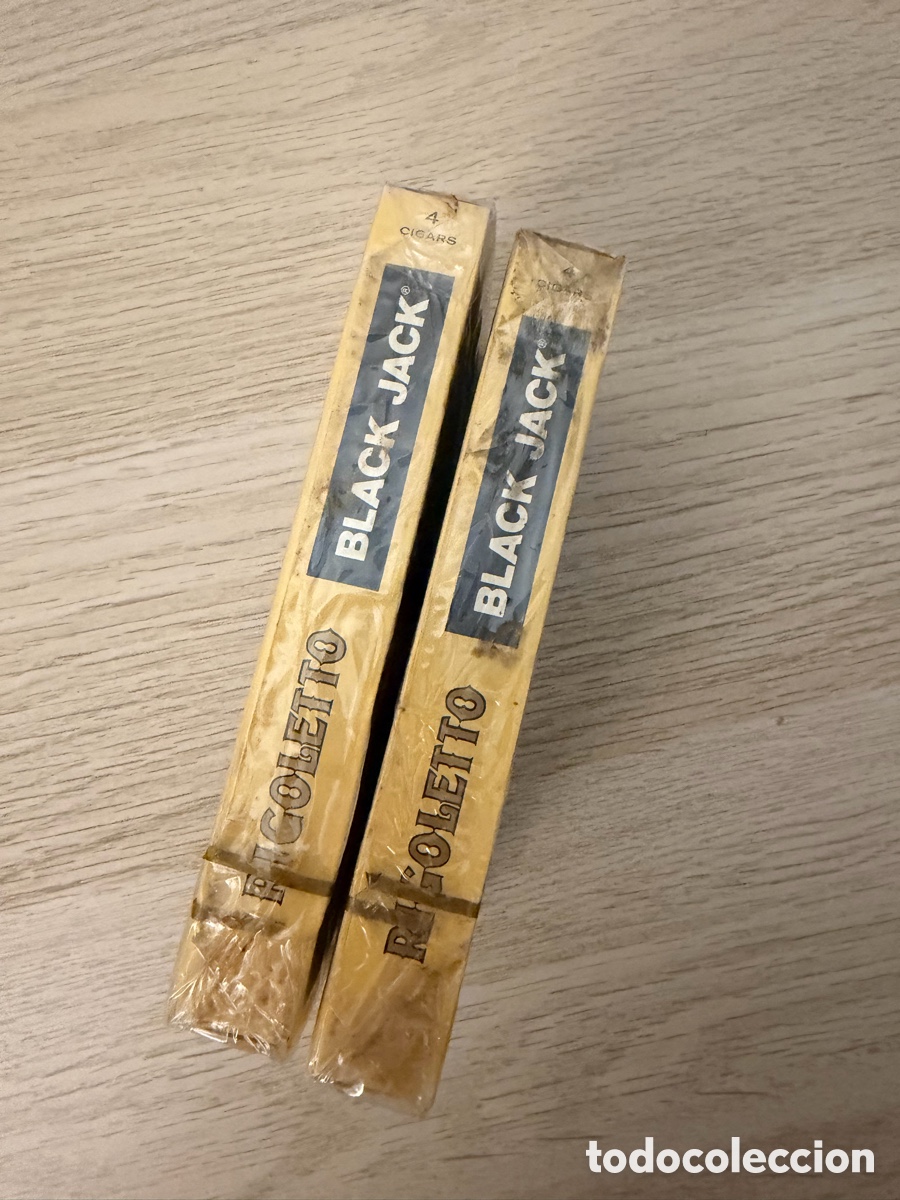 Coleccionismo: 2 paquetes de tabaco Black Jack Rigoletto - Foto 5