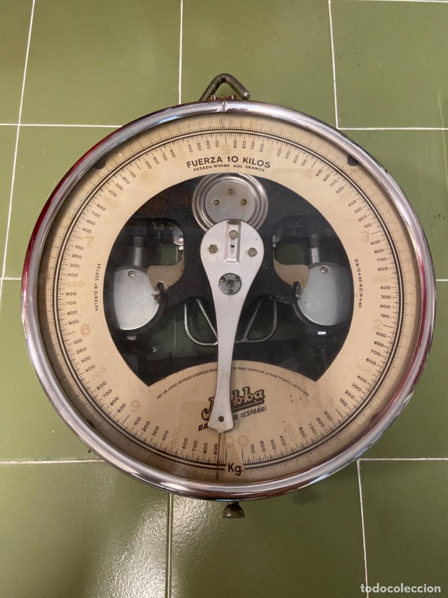 Coleccionismo: Antigua bascula Mobba Badalona fuerza 10 kgs