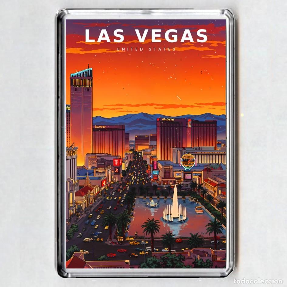 Coleccionismo: IMAN acr&iacute;lico NEVERA - LAS VEGAS (USA)