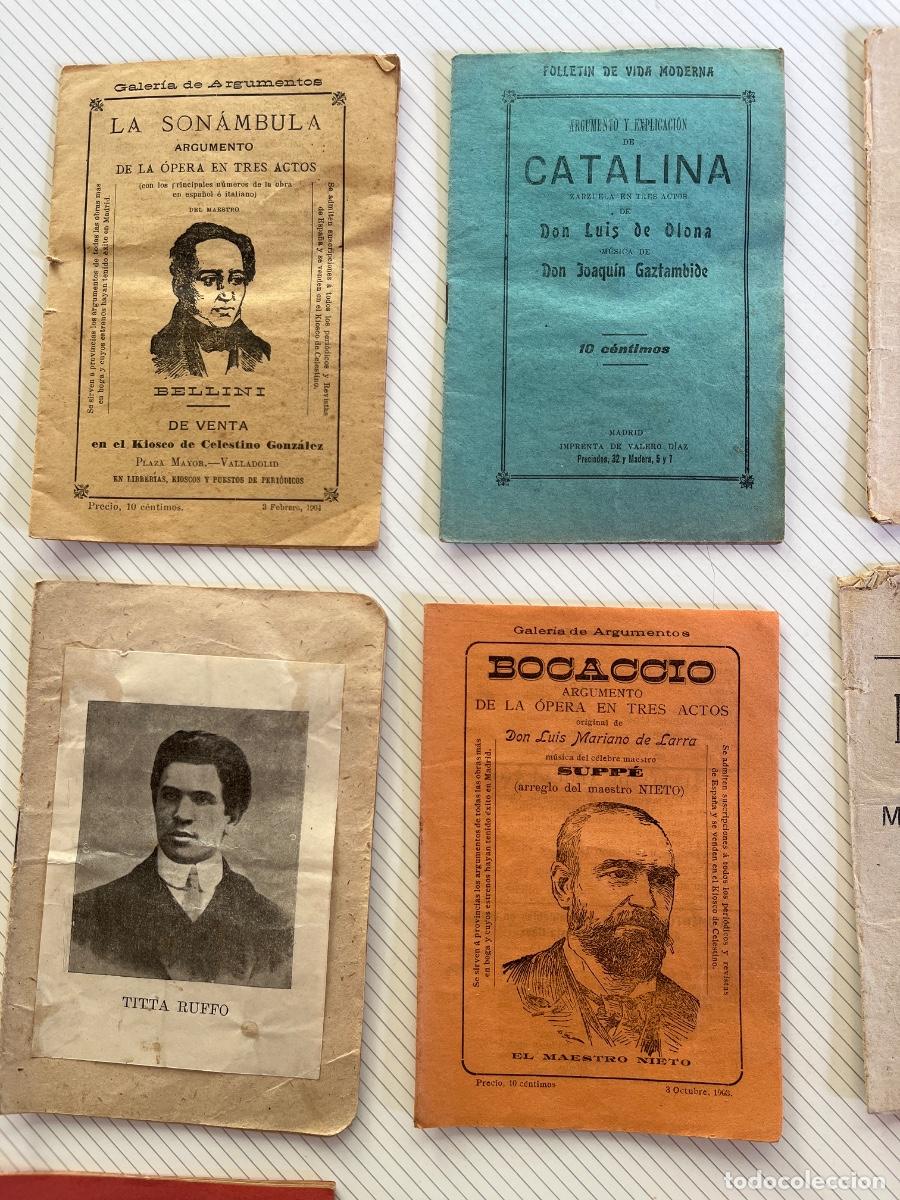 Coleccionismo: 20 Cuadernillos con Argumentos y Cantables de los a&ntilde;os 1898 hasta 1907, editados en Madrid y Vallad.