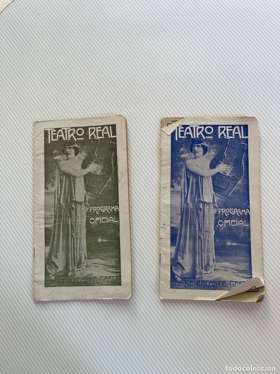 Coleccionismo: 2 programas de mano de El Real, noviembre y diciembre de 1908