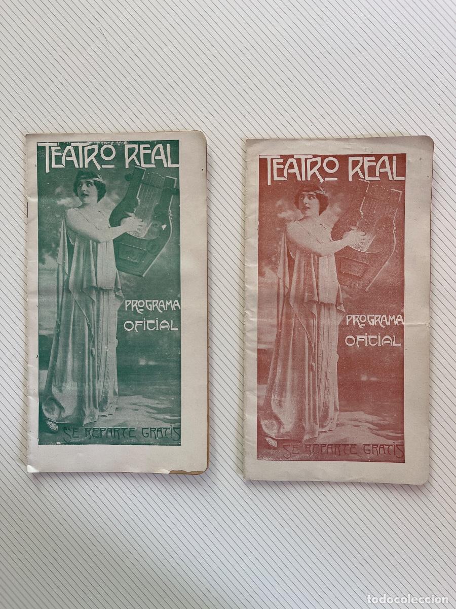 Coleccionismo: 2 programas de mano de El Real de 1911