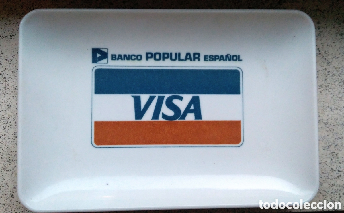 Coleccionismo: Bandeja publicidad Visa