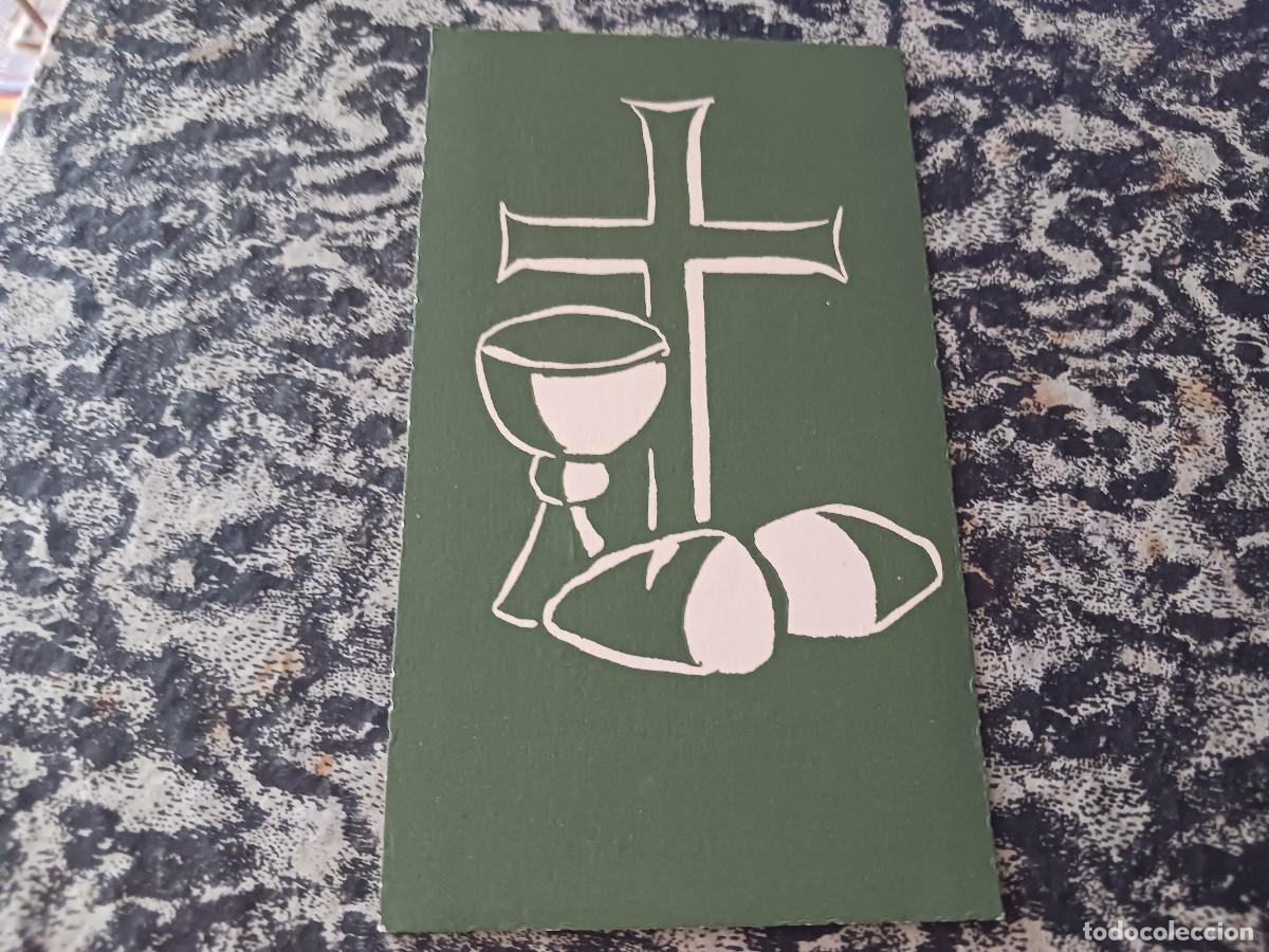 Coleccionismo: comunio colectiva, santuari de la mare d deu d la salut, sabadell 1958, linogravat, joan vila grau