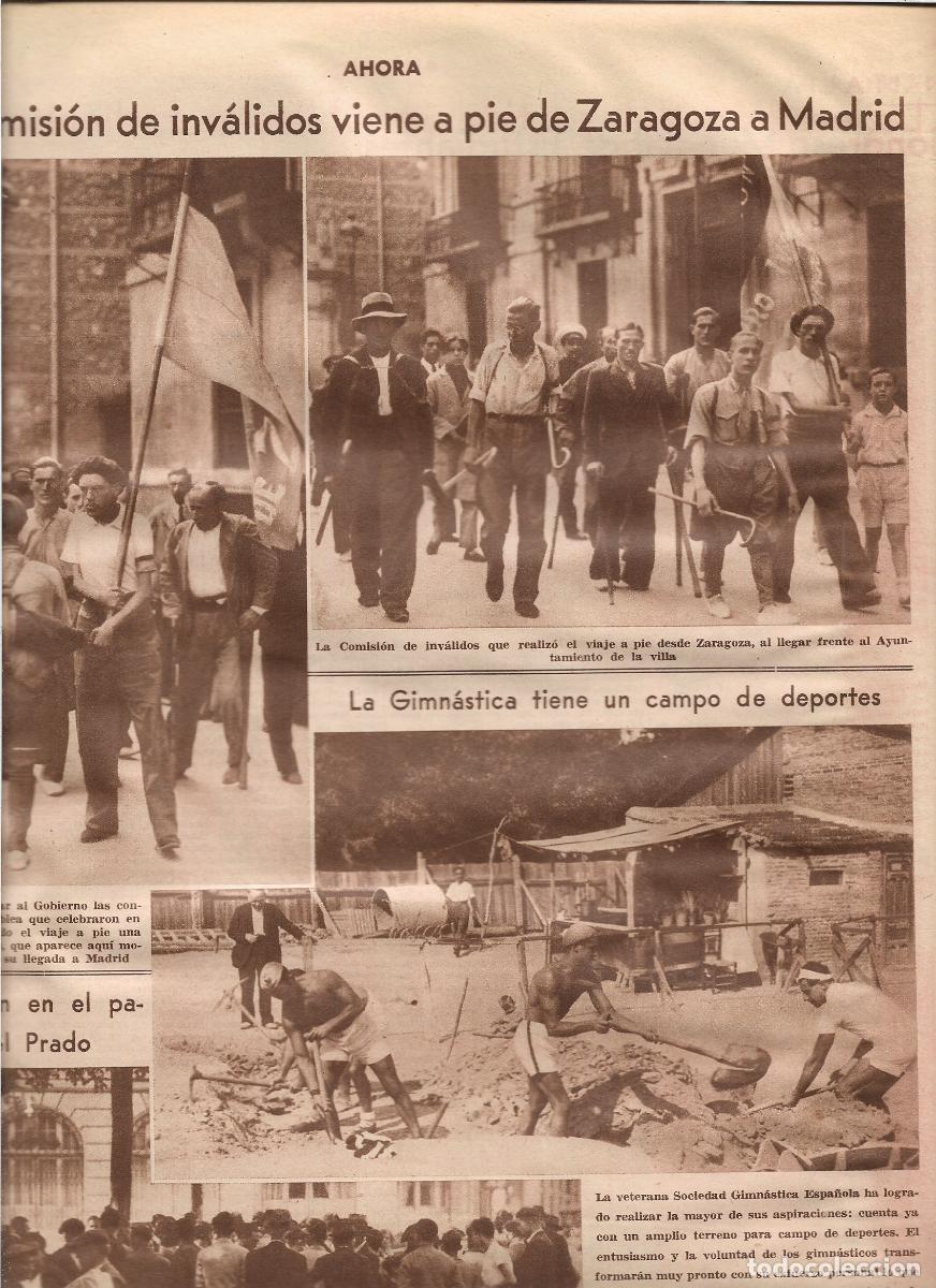 Coleccionismo: A&Ntilde;O 1933 RECORTE PRENSA MADRID OBRAS NUEVO CAMPO DE DEPORTES DE LA SOCIEDAD GIMANSTICA ESPA&Ntilde;OLA