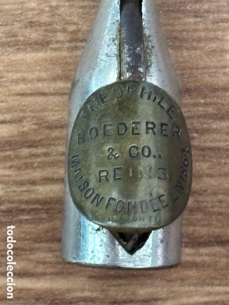 Coleccionismo: Antiguo corta puros publicidad Champagne Theophile Roederer