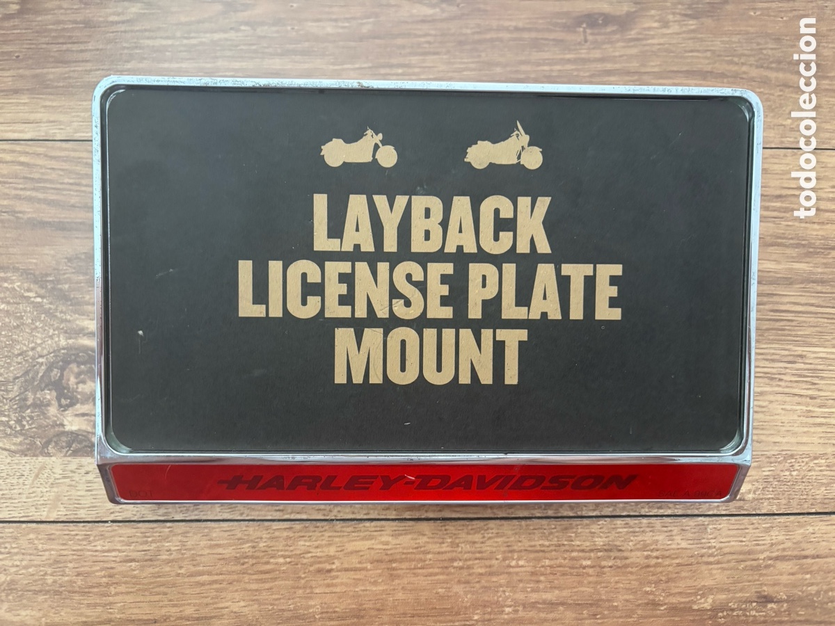 Coleccionismo: Soporte de matr&iacute;cula inclinado Harley-Davidson Layback License Plate Mount