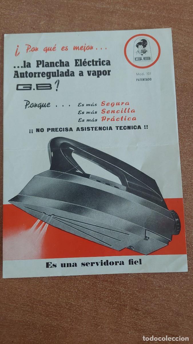 Coleccionismo: Panfleto publicidad Pancha electrica GB