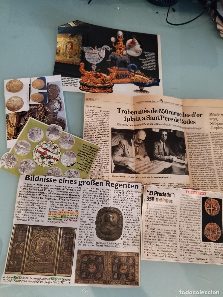 Coleccionismo: Recortes de prensa. Troben m&eacute;s de 650 monedes d'or i plata a Sant Pere de Rodes. Numism&aacute;tica y arte.