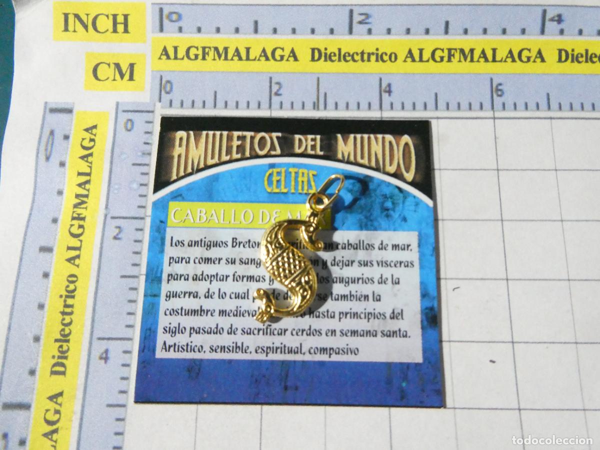 Coleccionismo: COLGANTE AMULETOS DEL MUNDO. TALISM&Aacute;N AMULETO CELTA. CABALLO CABALLITO DE MAR