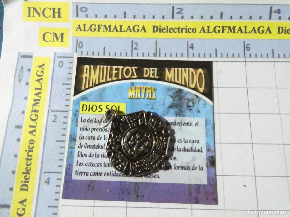 Coleccionismo: COLGANTE AMULETOS DEL MUNDO. TALISM&Aacute;N AMULETO MAYA. DIOS SOL