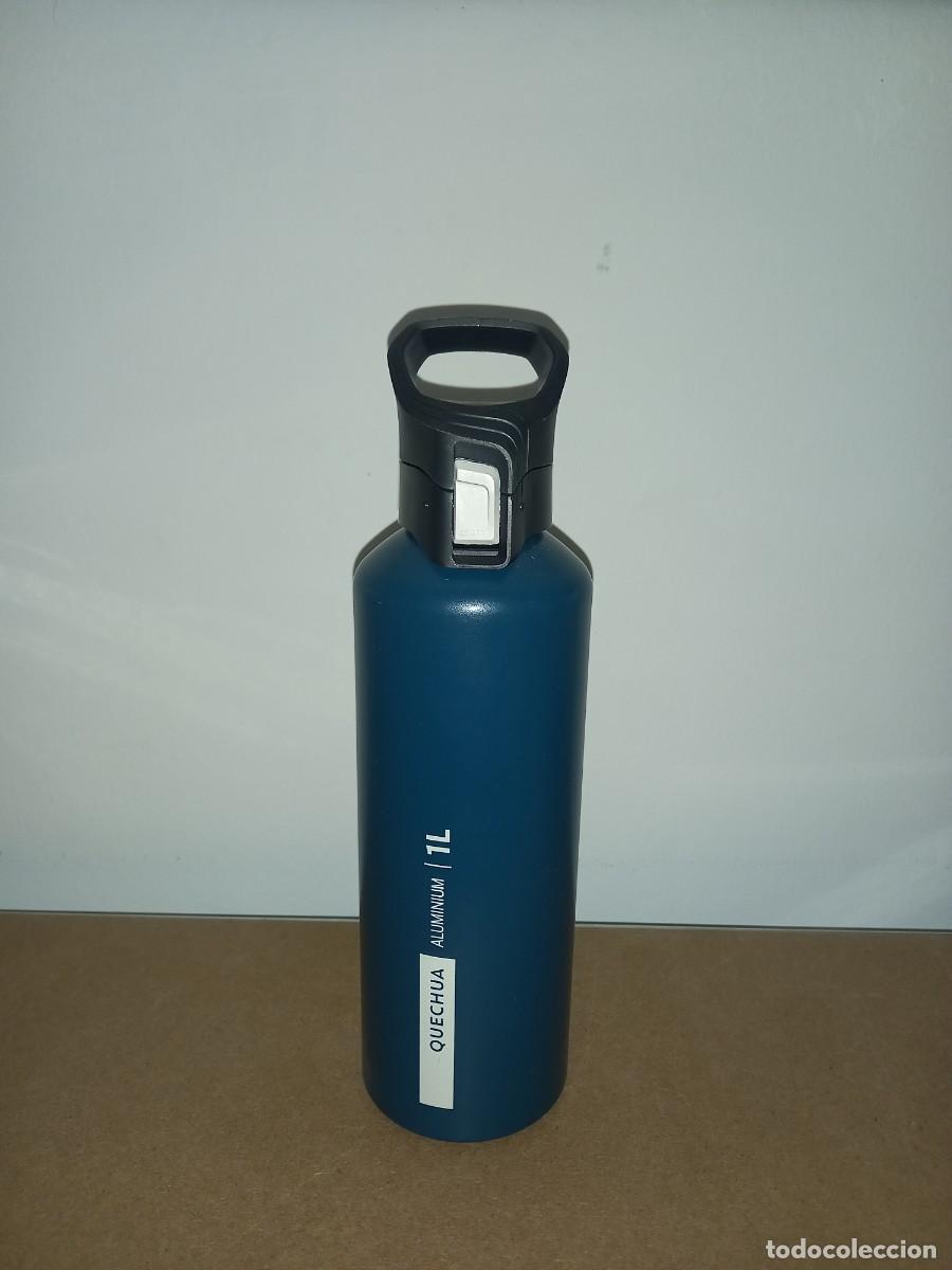 Coleccionismo: Cantimplora Quechua 1L Aluminio Azul