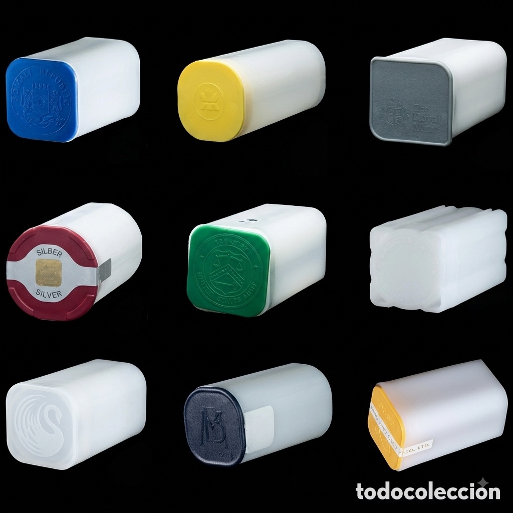 Coleccionismo: Tubos Vacios Monedas Plata / Oro - Varias Marcas
