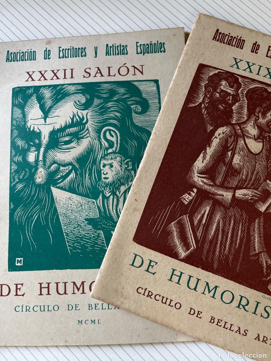 Coleccionismo: Sal&oacute;n de Humoristas, 1947 y 1950- 2 cat&aacute;logos