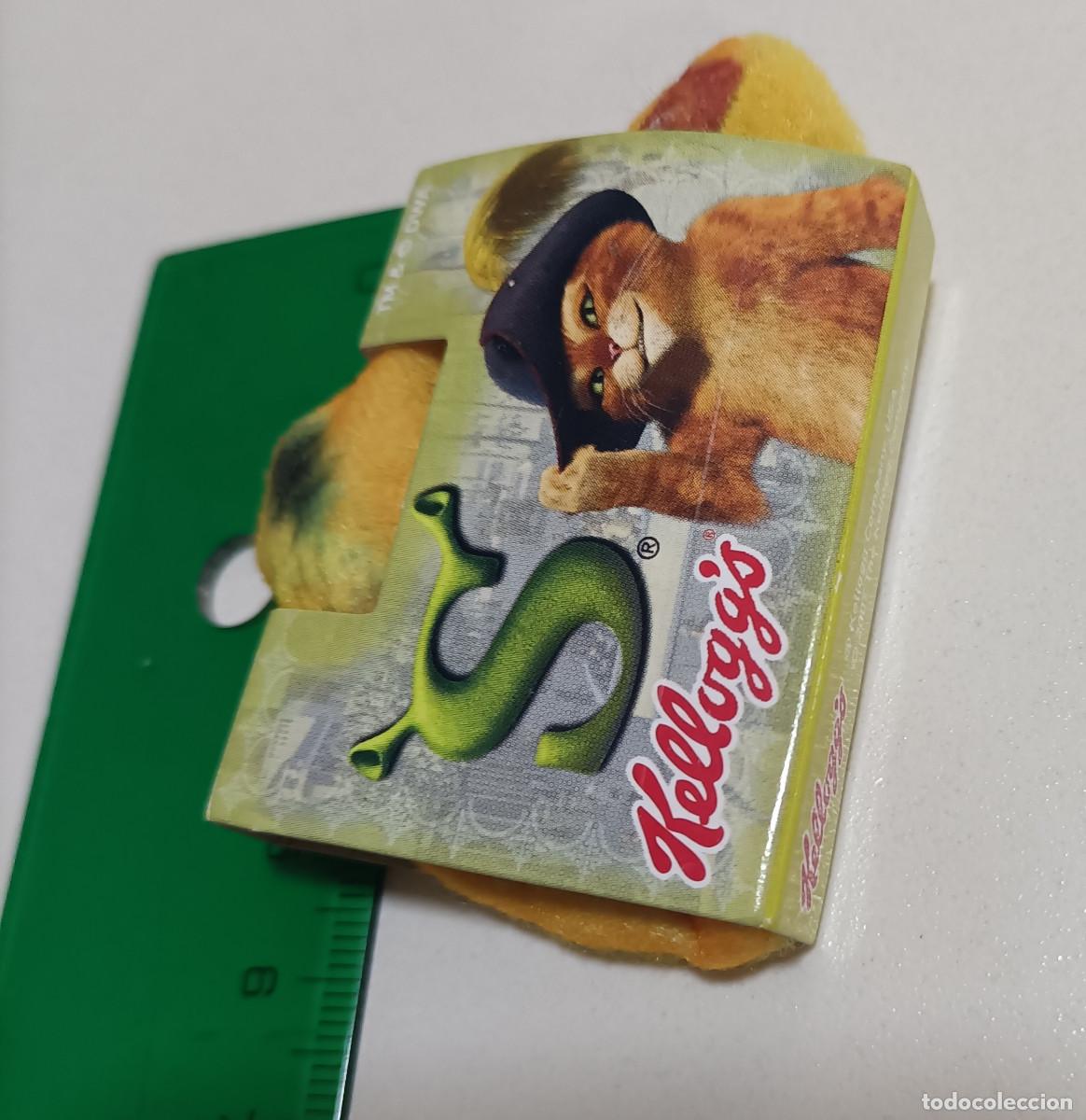 Coleccionismo: shrek tela kelloggs kellog promocional gadget srek pelicula cereales gato con botas gatito