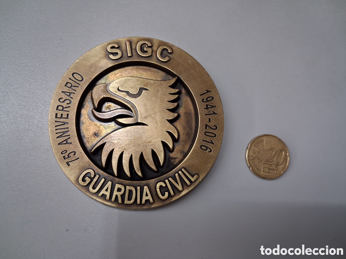 Coleccionismo: PRECIOSA MEDALLA INSIGNIA SIGC GUARDIA CIVIL 75 ANIVERSARIO 1941 2016