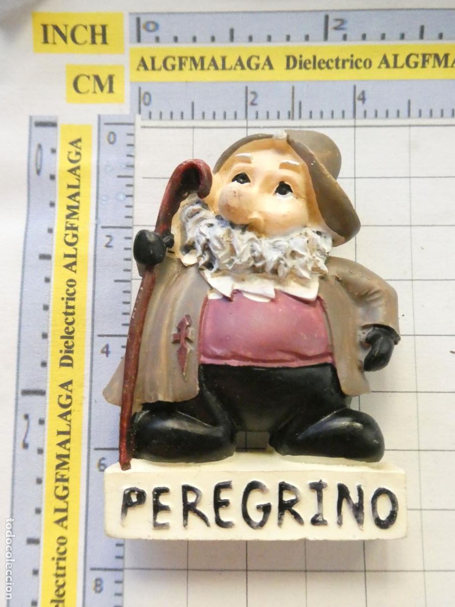 Coleccionismo: IM&Aacute;N DE NEVERA. TURISMO RECUERDO SOUVENIR. PEREGRINO CAMINO DE SANTIAGO