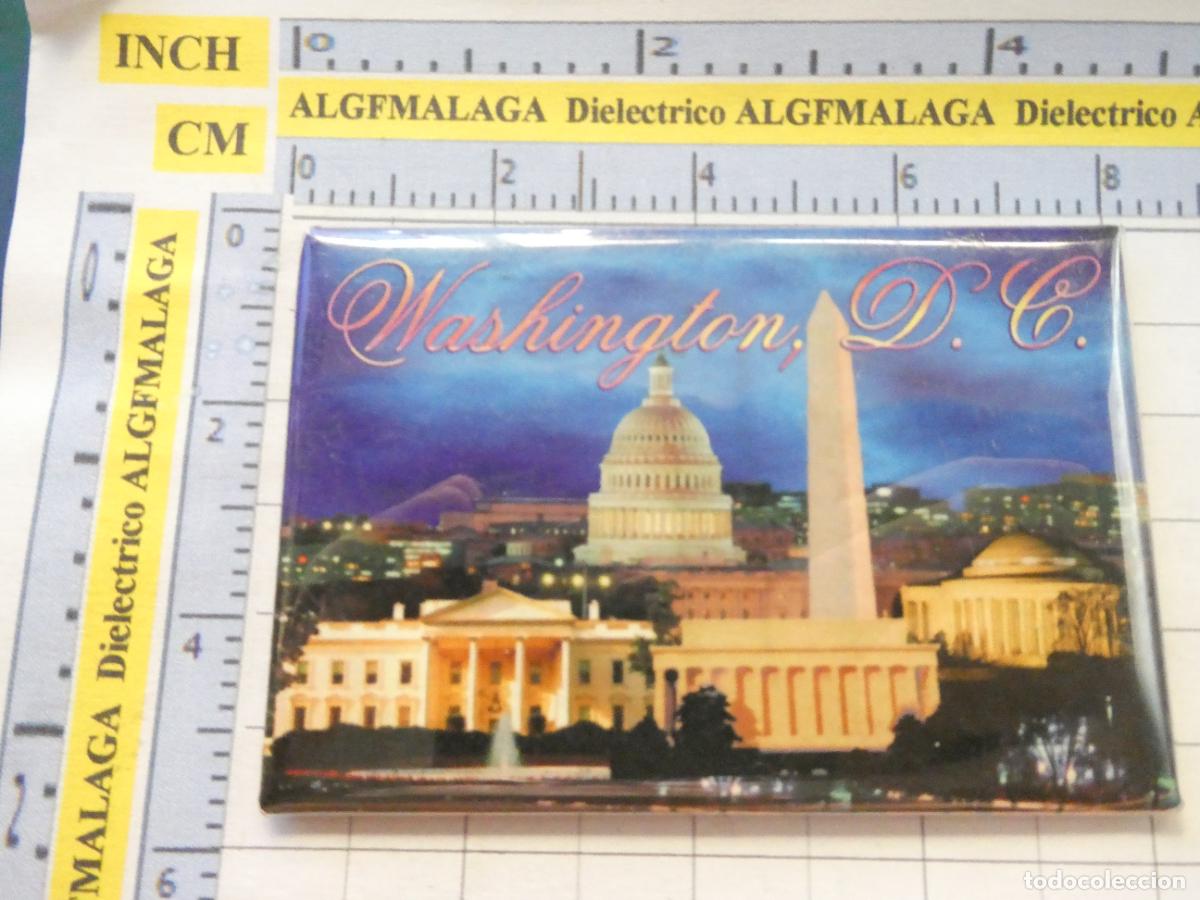 Coleccionismo: IM&Aacute;N DE NEVERA. TURISMO RECUERDO SOUVENIR. WASHINGTON DC ESTADOS UNIDOS CASA BLANCA CAPITOLIO