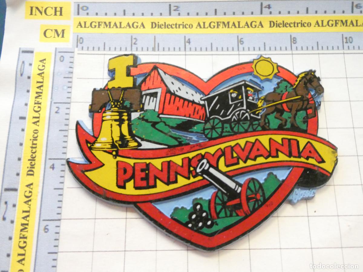 Coleccionismo: IM&Aacute;N DE NEVERA. TURISMO RECUERDO SOUVENIR. ESTADO DE PENNSYLVANIA ESTADOS UNIDOS