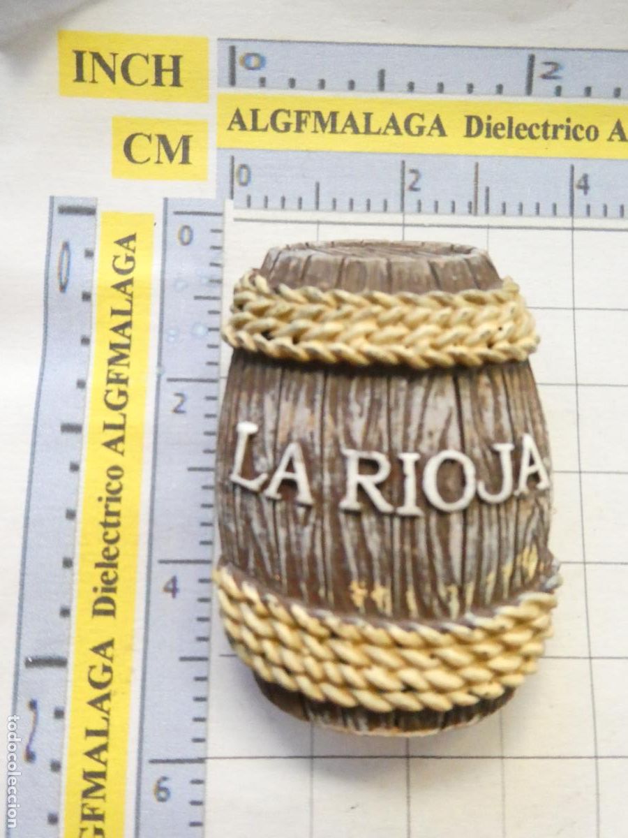 Coleccionismo: IM&Aacute;N DE NEVERA. TURISMO RECUERDO SOUVENIR. LA RIOJA TONEL BID&Oacute;N BARRIL DE VINO