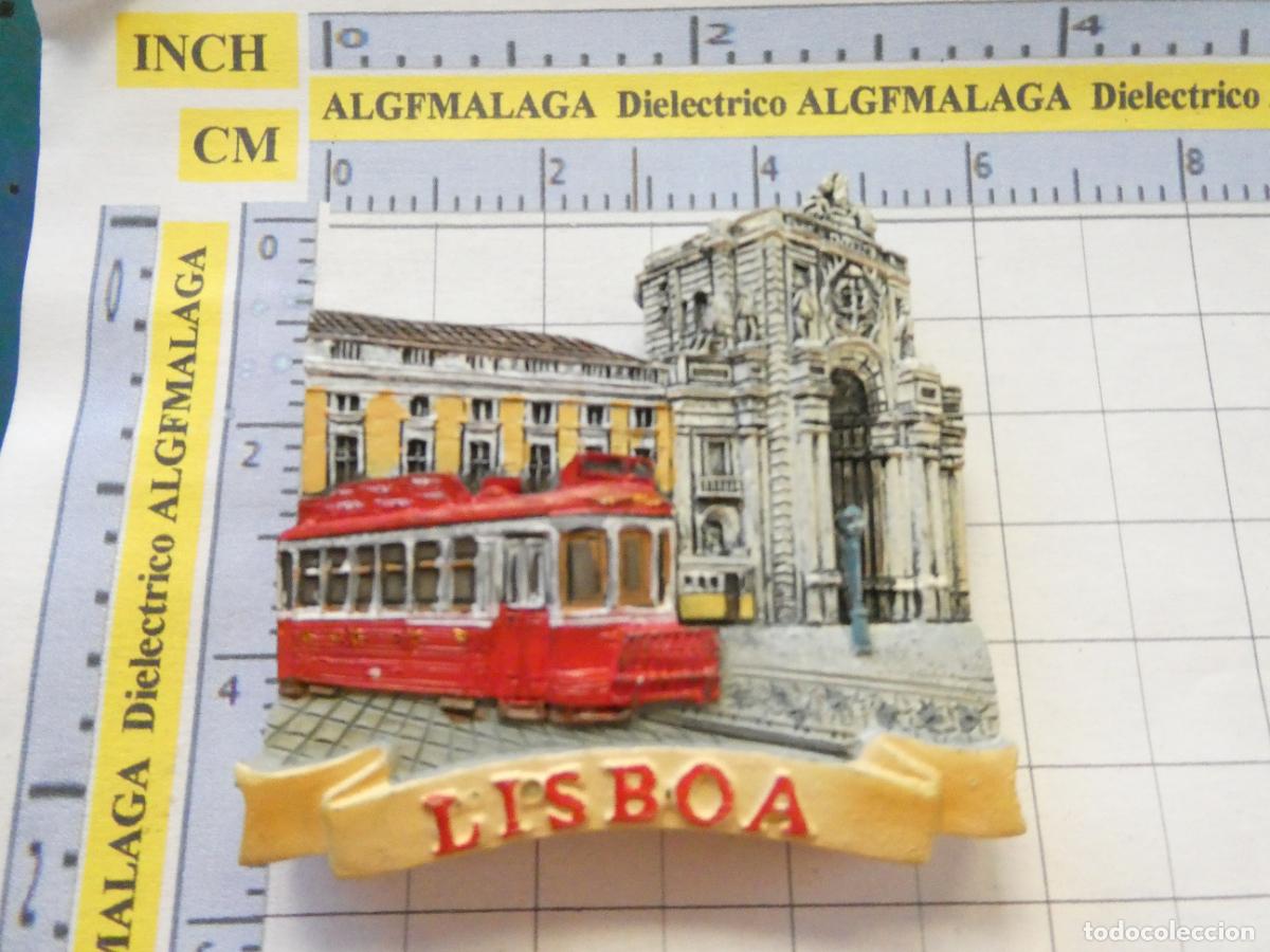 Coleccionismo: IM&Aacute;N DE NEVERA. TURISMO RECUERDO SOUVENIR. LISBOA PORTUGAL CASAS COLGADAS