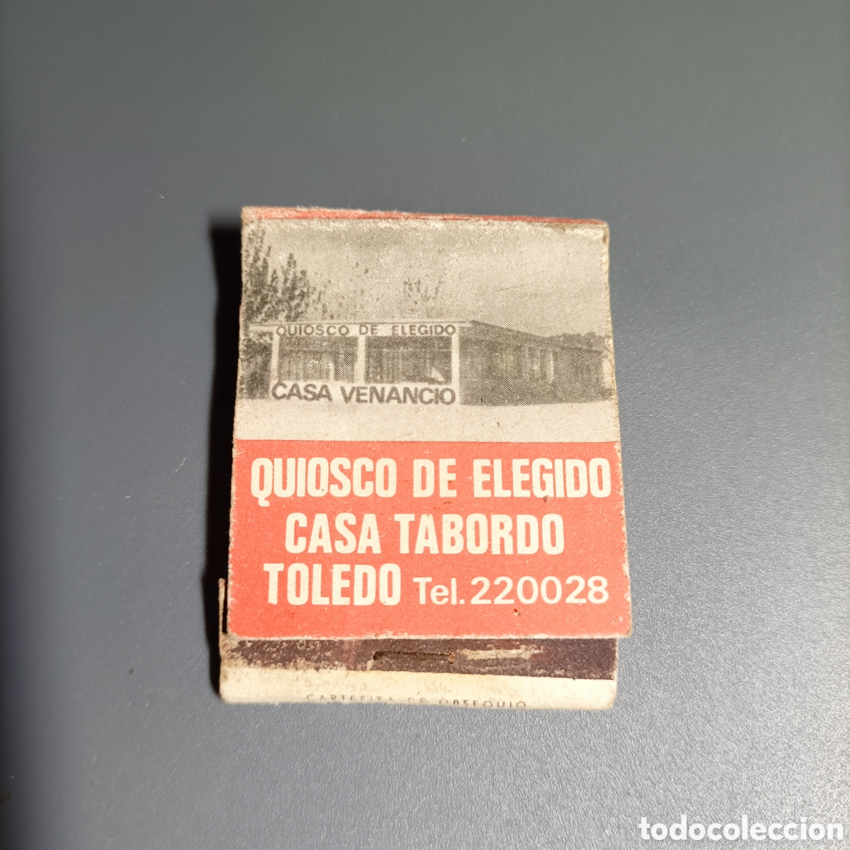 Coleccionismo: CAJETILLA CERILLAS. QUIOSCO TABORDO. TOLEDO