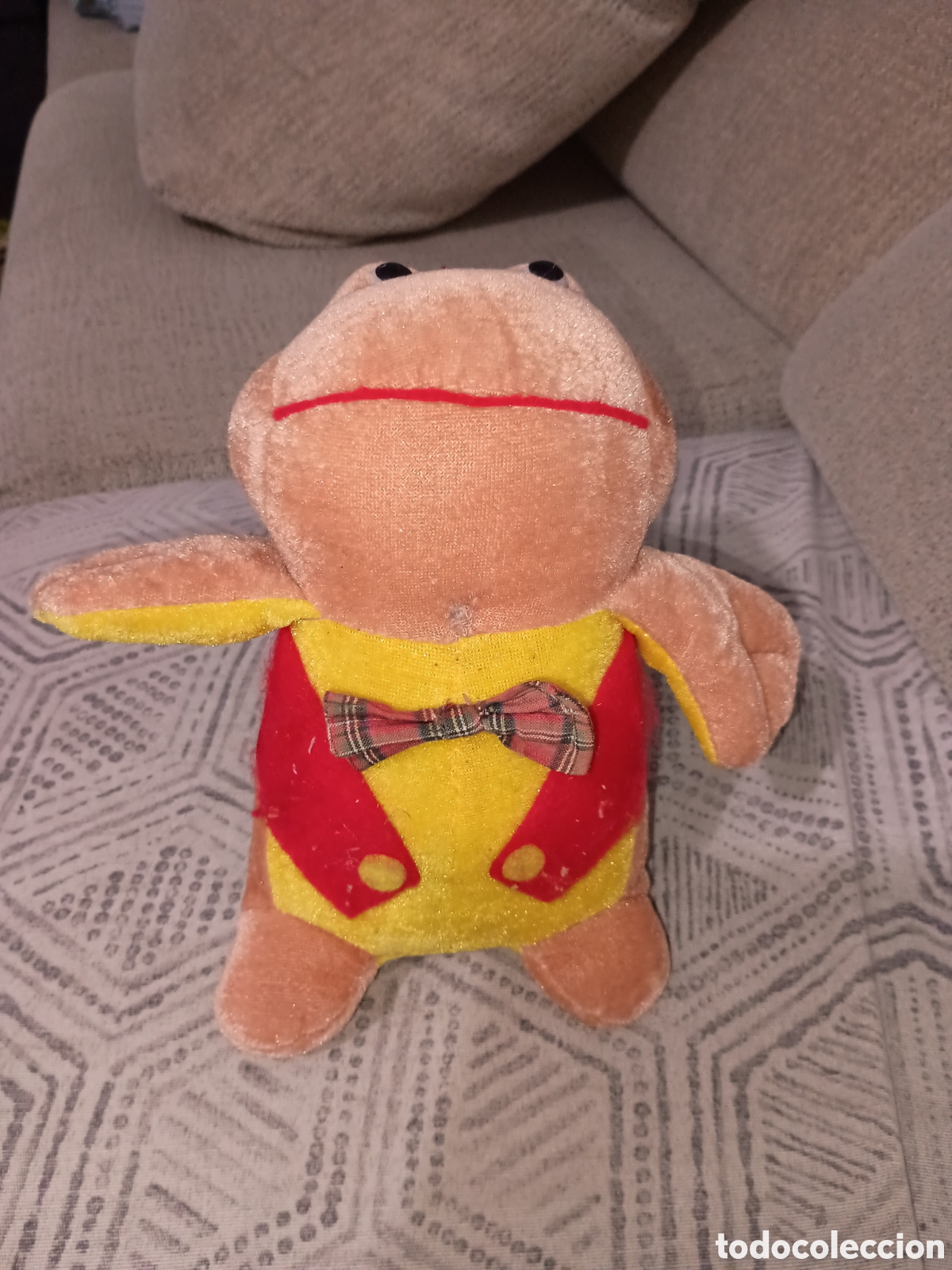 Coleccionismo: Rana de Peluche vintage a&ntilde;os 80