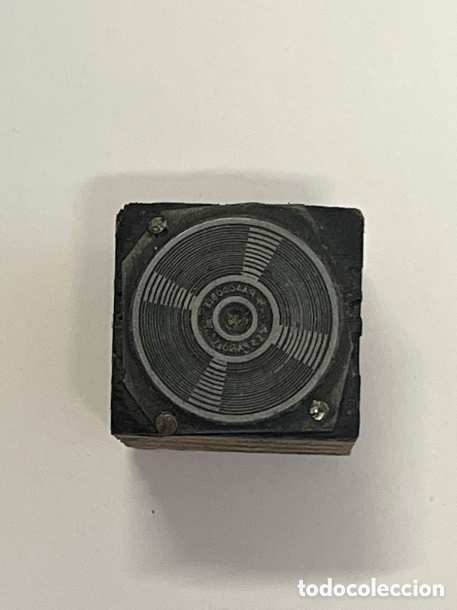 Coleccionismo: Vinilo - Pasodoble Espa&ntilde;ol - SELLO DE IMPRENTA DE PLOMO PARA TINTA
