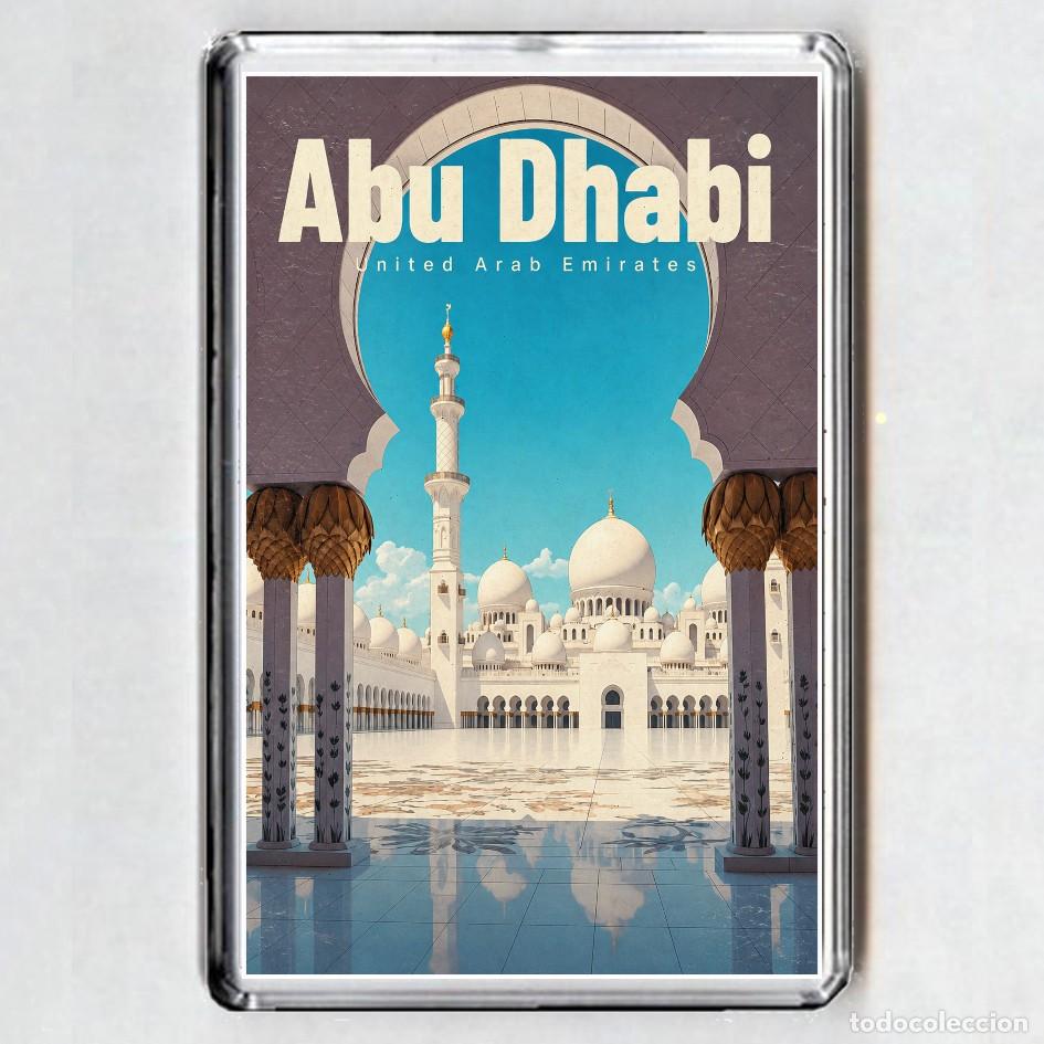 Coleccionismo: iMAN ACRILICO NEVERA - Emiratos Abu Dhabi