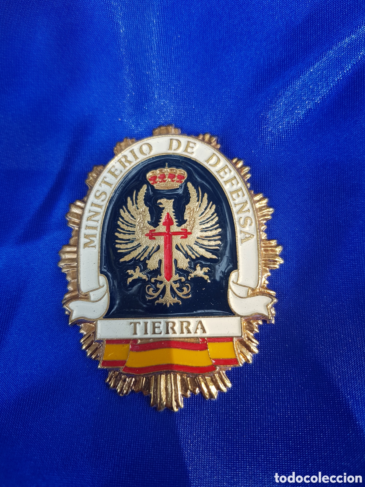 Coleccionismo: PLACA DEL MINISTERIO DE DEFENSA ESMALTADA