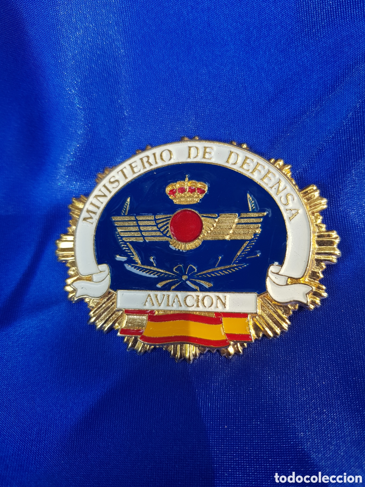 Coleccionismo: PLACA ESMALTADA MINISTERIO DE DEFENSA AVIACI&Oacute;N