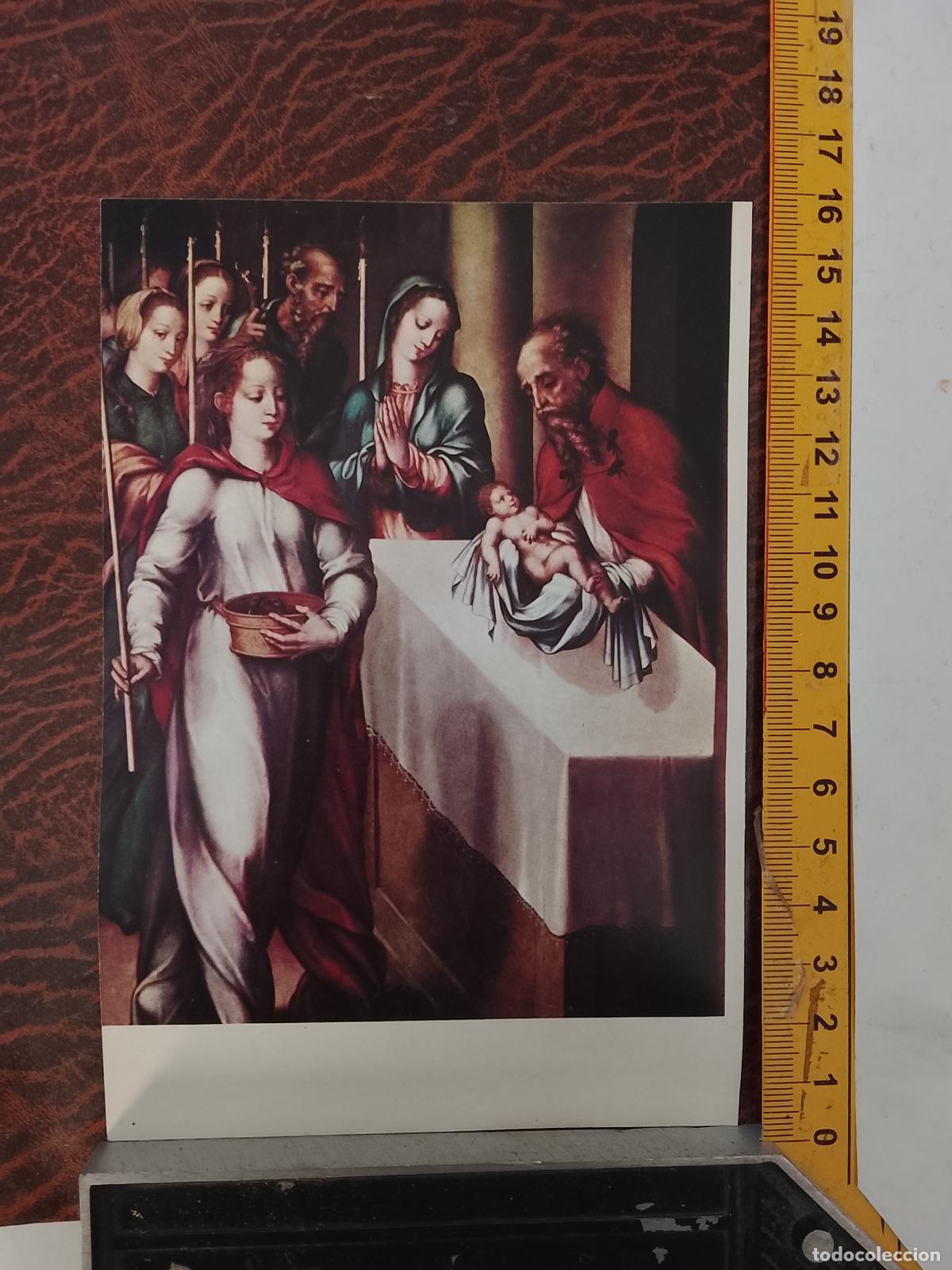 Coleccionismo: PEQUE&Ntilde;A LAMINA RELIGIOSA PARA ENMARCAR , ANTIGUA - LA PRESENTACION DEL NI&Ntilde;O DIOS