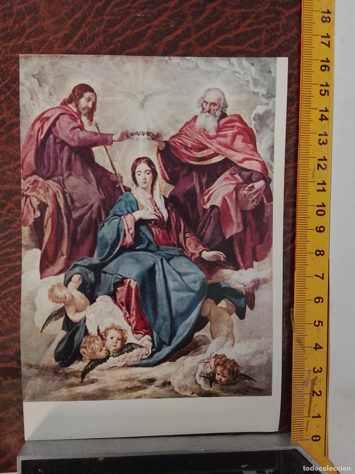 Coleccionismo: PEQUE&Ntilde;A LAMINA RELIGIOSA PARA ENMARCAR , ANTIGUA - LA CORONACION DE LA VIRGEN