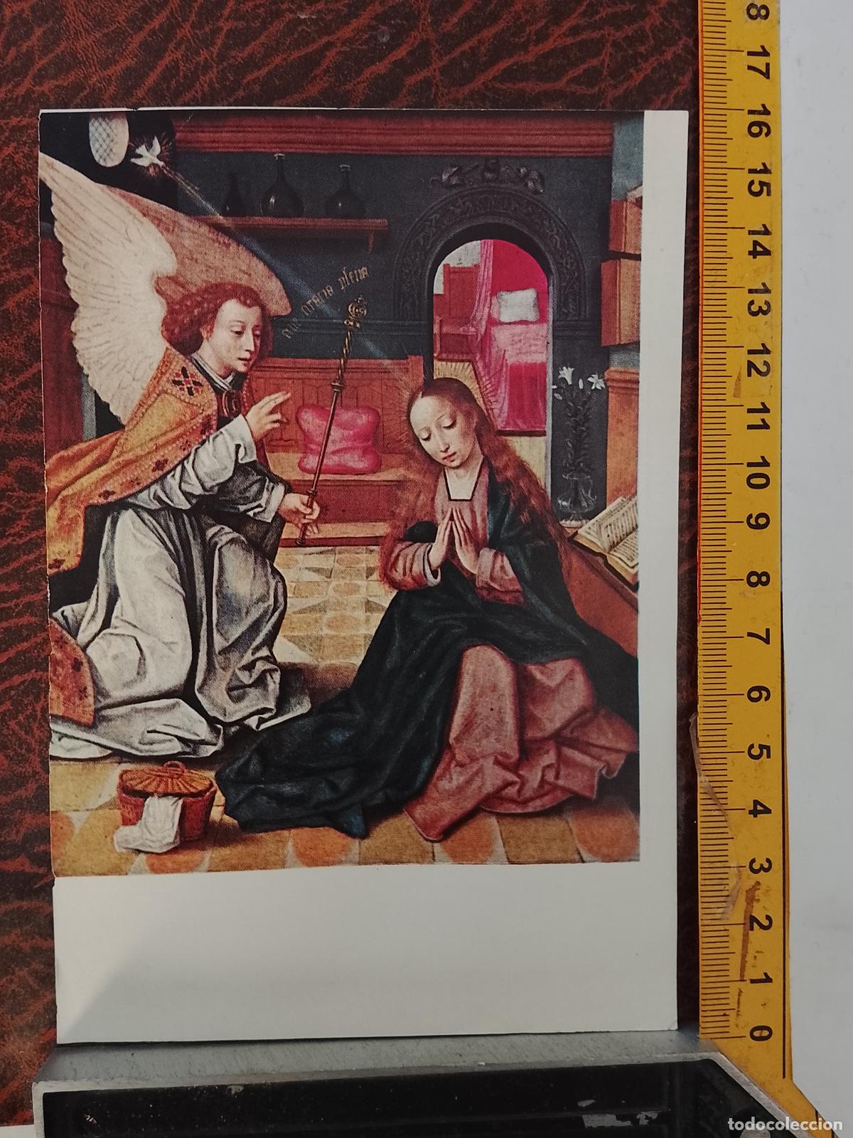 Coleccionismo: PEQUE&Ntilde;A LAMINA RELIGIOSA PARA ENMARCAR , ANTIGUA - LA ANUNCIACION DE LA VIRGEN