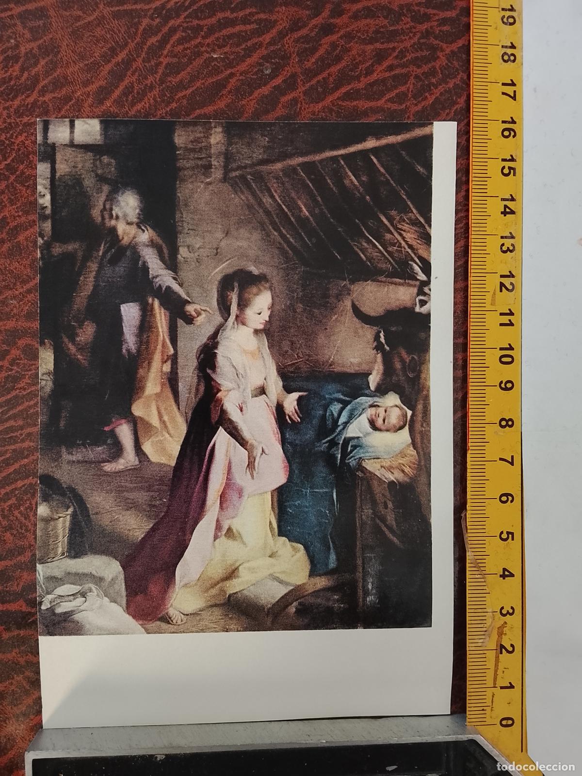 Coleccionismo: PEQUE&Ntilde;A LAMINA RELIGIOSA PARA ENMARCAR , ANTIGUA - NACIMIENTO DE JESUS