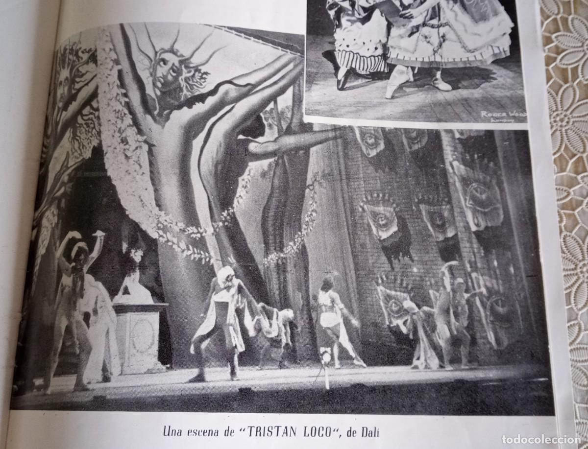 Coleccionismo: 2 Programas teatro 1950 Fotos Vestuario Decorados SALVADOR DAL&Iacute; Trist&aacute;n Loco Coloquio Sentimental