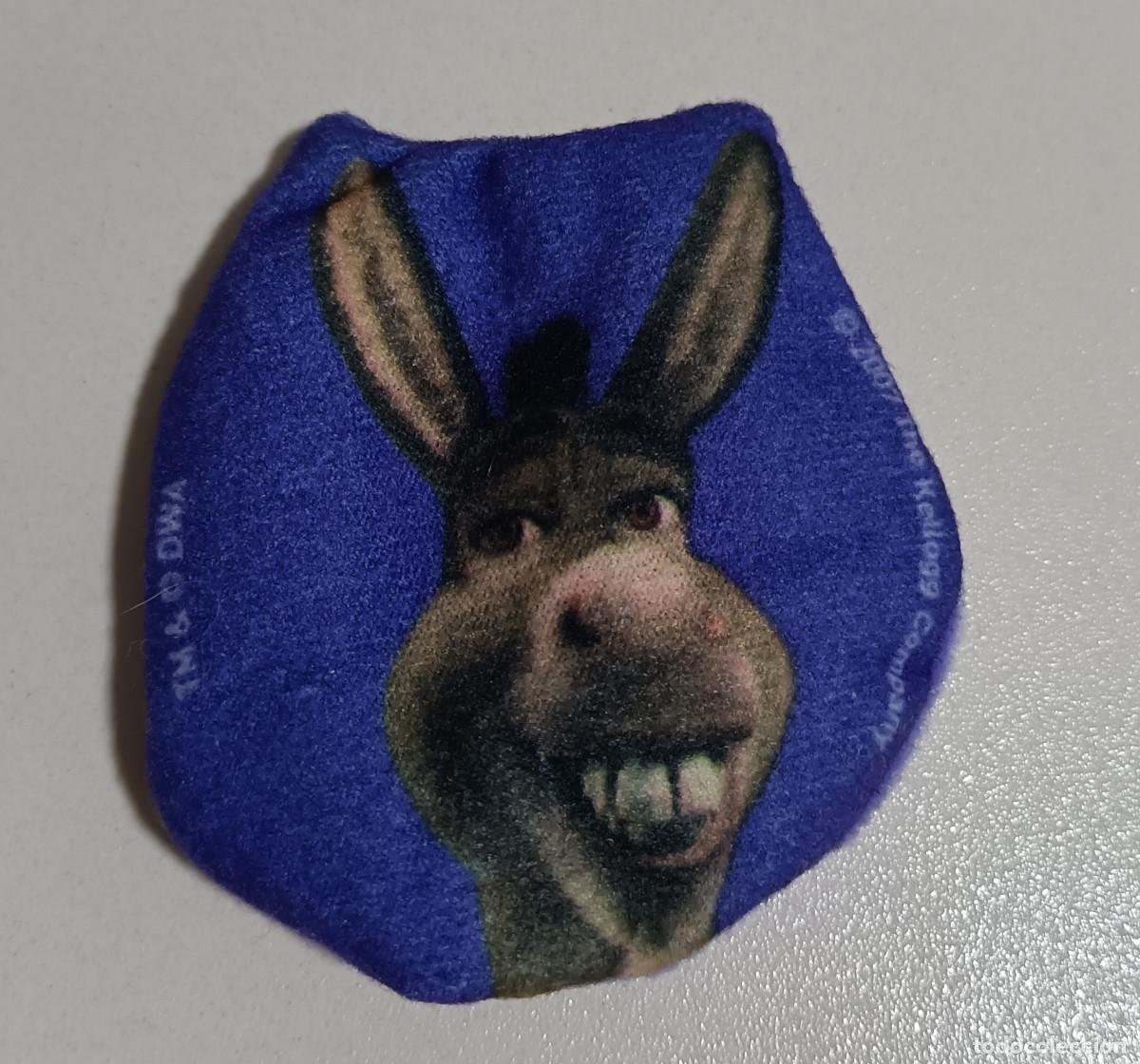 Coleccionismo: shrek tela kelloggs kellog promocional gadget srek pelicula cereales burro asno
