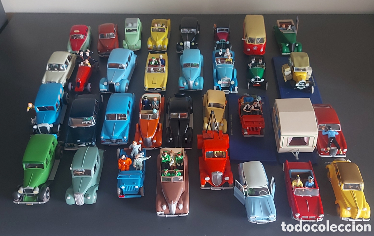 Coleccionismo: Lote 33 coches Tintin 1:43
