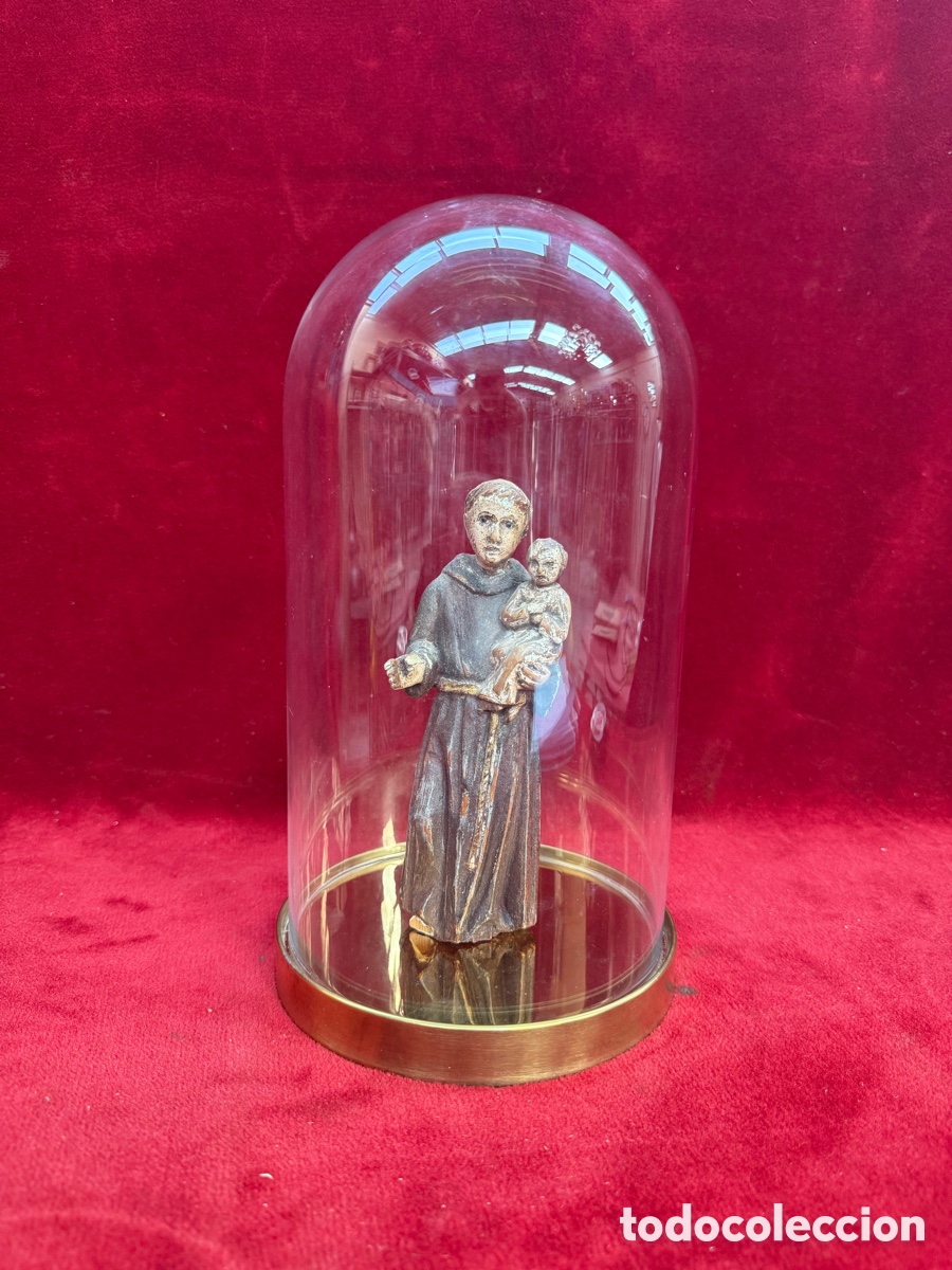 Coleccionismo: Bonito fanal-cupula de cristal soplado y base laton!