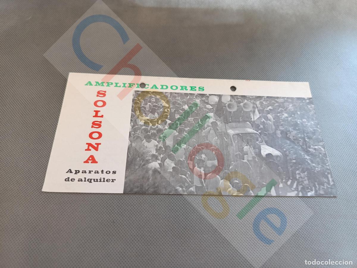 Coleccionismo: publicidad amplificadores solsona 1