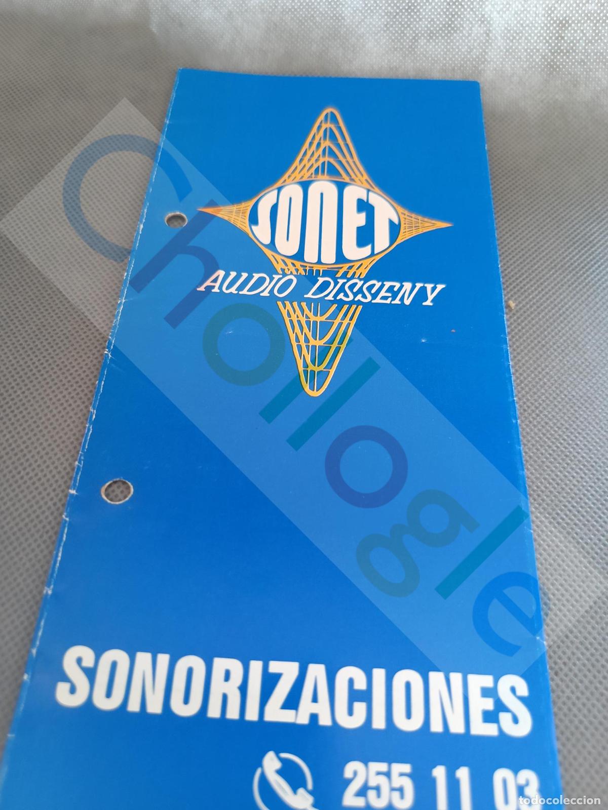 Coleccionismo: publicidad sonet olvido 7 barcelona